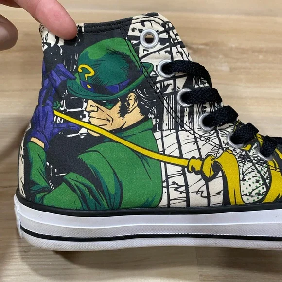 Converse Chuck Taylor ‘The Riddler’ DC Comics Batman High Top Sneakers 6.5/8.5